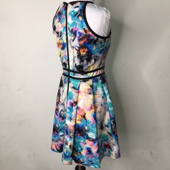 Parker Women's Multicolor Open Flare Mini Dress Size XS - Picture 13 of 16